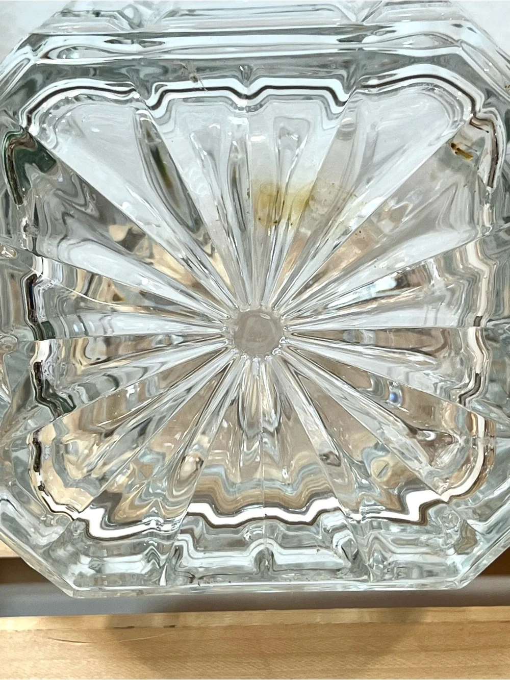💥3/$50 Godinger “Aberdeen” 20 oz. Faceted Crystal Decanter w Matching Stopper